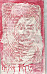 Aus der Serie Gesichte Neuk&ouml;lln, 2007, mixed media/canvas, 31x20,7cm